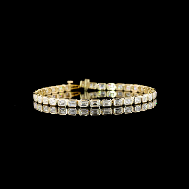 14K YELLOW GOLDTennis Necklace