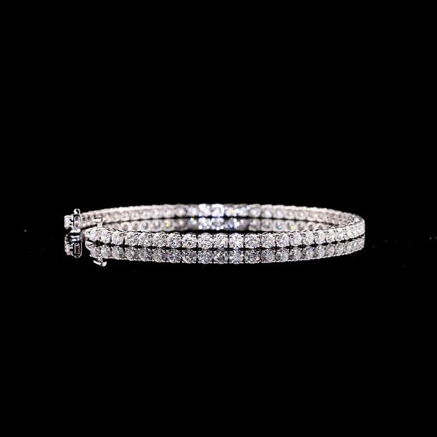 14K WHITE GOLDTennis Necklace