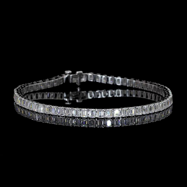 14K WHITE GOLDTennis Necklace