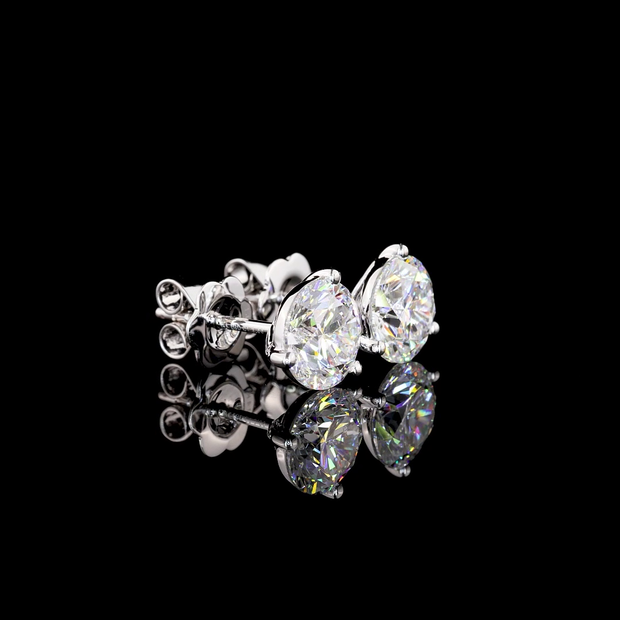 14K WHITE GOLDMartini Earrings
