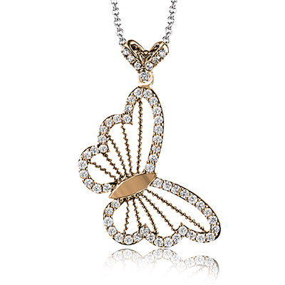 Pendant in 14k Gold with Diamonds