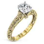 ZR1781 Engagement Ring in 14k Gold with Diamonds