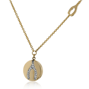 Pendant in 14k Gold with Diamonds