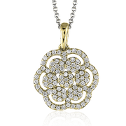 ZP434 Pendant in 14k Gold with Diamonds