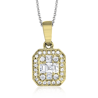 Pendant in 14k Gold with Diamonds