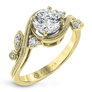 Engagement Ring in 14k Gold with Diamonds