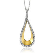 Pendant in 14k Gold with Diamonds