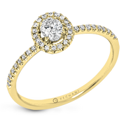 Engagement Ring in 14k Gold with Diamonds