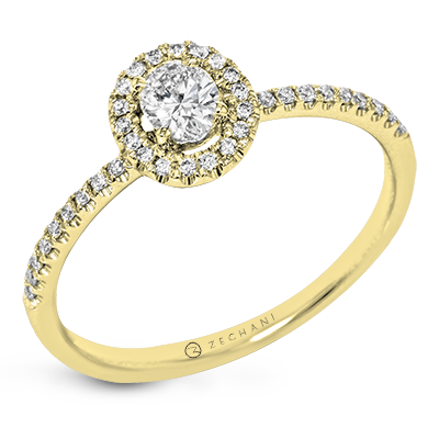 Engagement Ring in 14k Gold with Diamonds