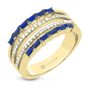 Right Hand Ring in 14k Gold with Diamonds