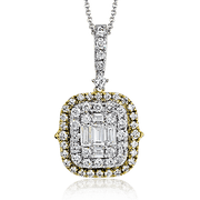 Pendant in 14k Gold with Diamonds