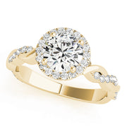 Halo Diamond Engagement Ring