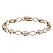 Bracelet in 14k Gold with Diamonds