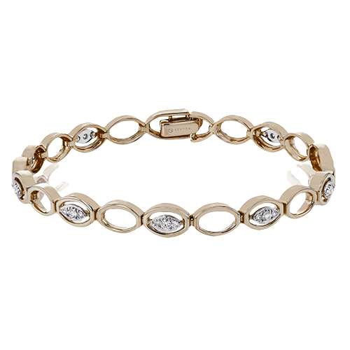 Bracelet in 14k Gold with Diamonds