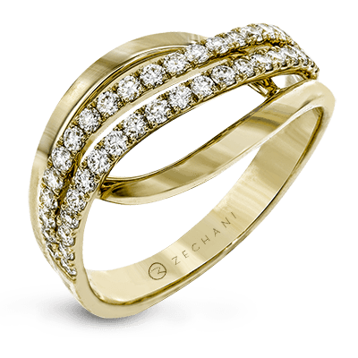 Right Hand Ring in 14k Gold with Diamonds