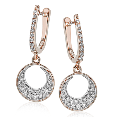 Earring in 14k Gold with Diamonds