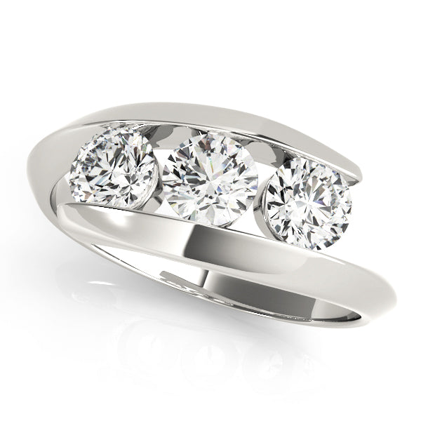 Three Stone Diamond Engagement Ring