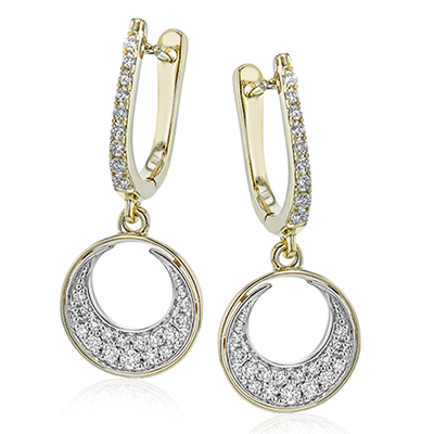 Earring in 14k Gold with Diamonds