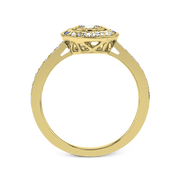 Right Hand Ring in 14k Gold with Diamonds