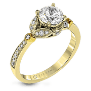 Engagement Ring in 14k Gold with Diamonds