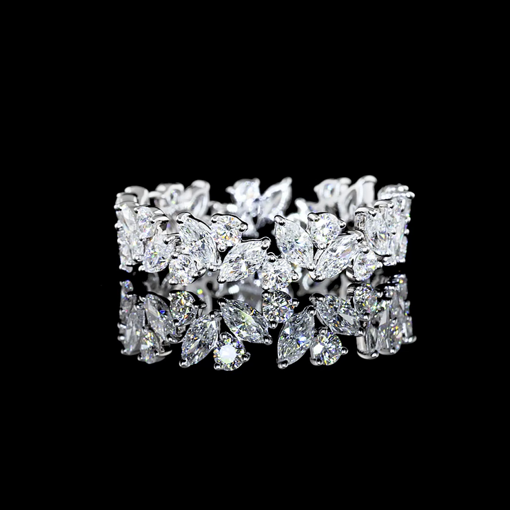 18K WHITE GOLDEternity Band Ring