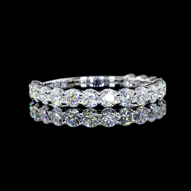 14K WHITE GOLDEternity Band Ring