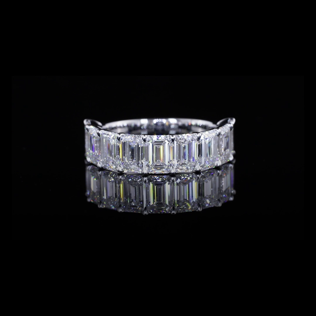 14K WHITE GOLDHalf Eternity Ring