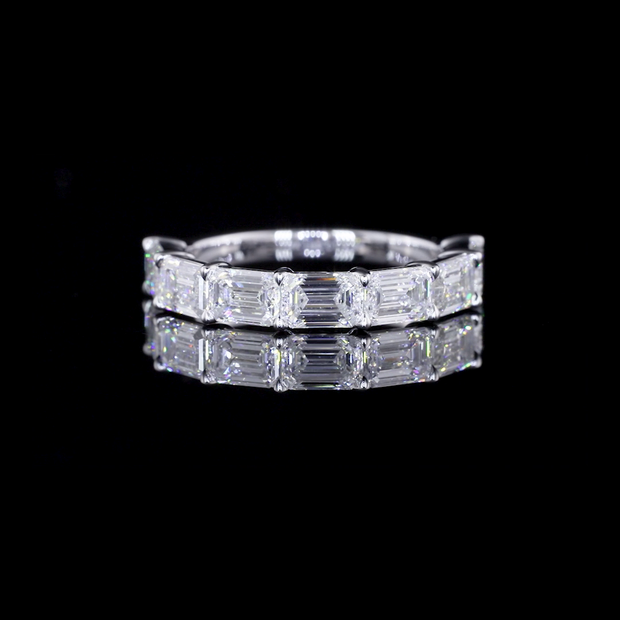 14K WHITE GOLDHalf Eternity Ring