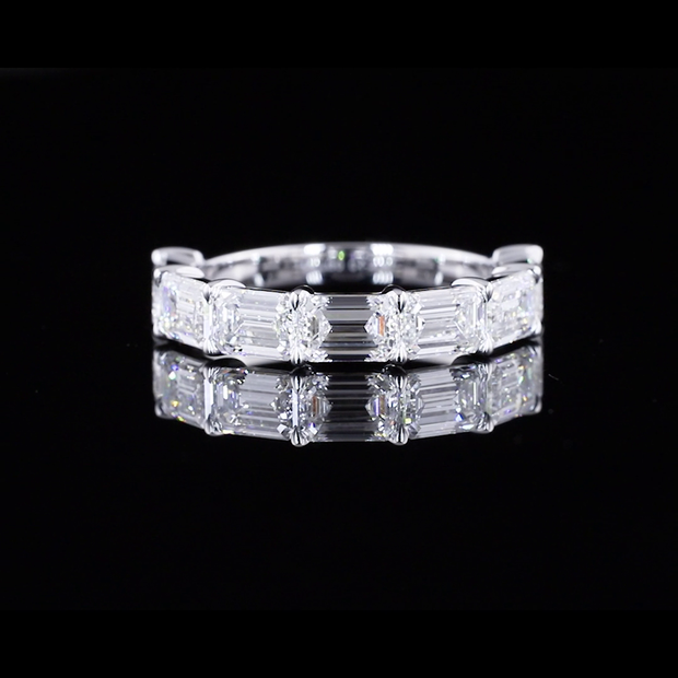 14K WHITE GOLDHalf Eternity Ring