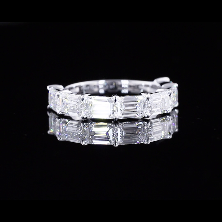 14K WHITE GOLDHalf Eternity Ring