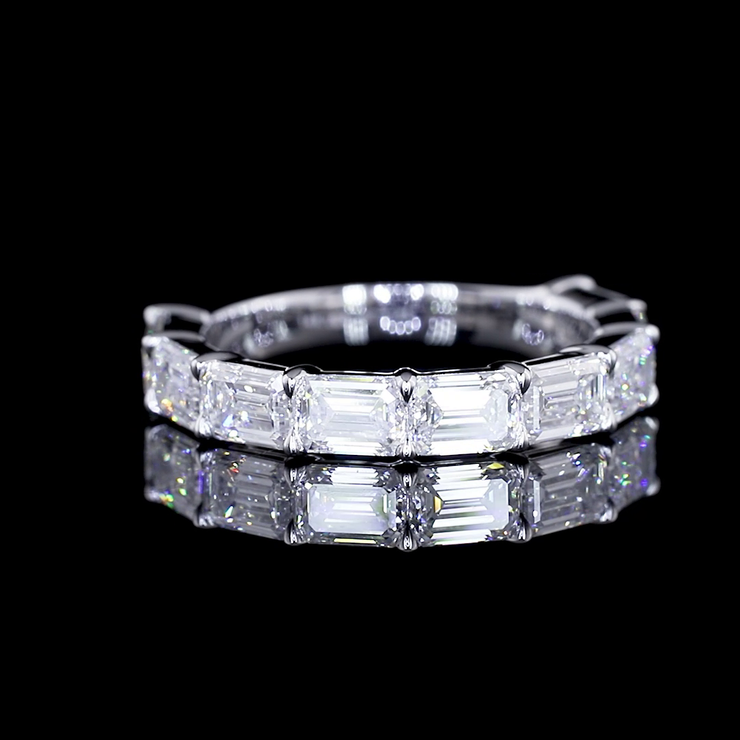 14K WHITE GOLDHalf Eternity Ring