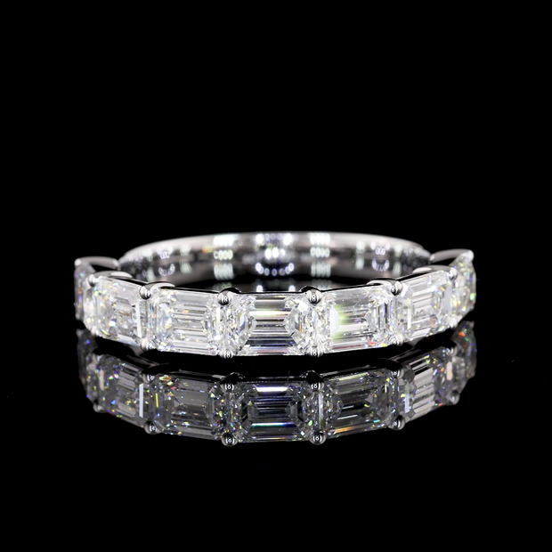14K WHITE GOLDHalf Eternity Ring