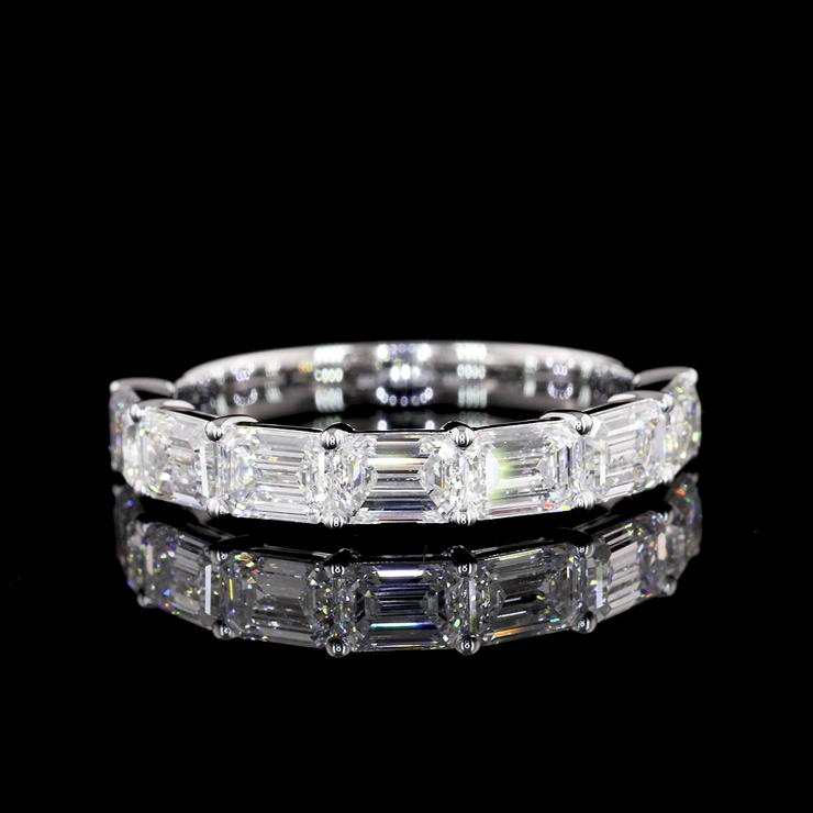 14K WHITE GOLDHalf Eternity Ring