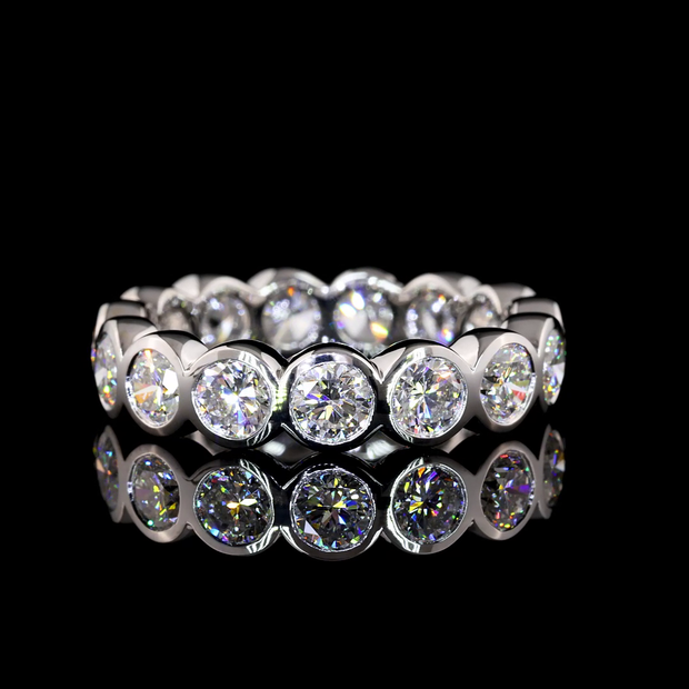 14K WHITE GOLDEternity Band Ring