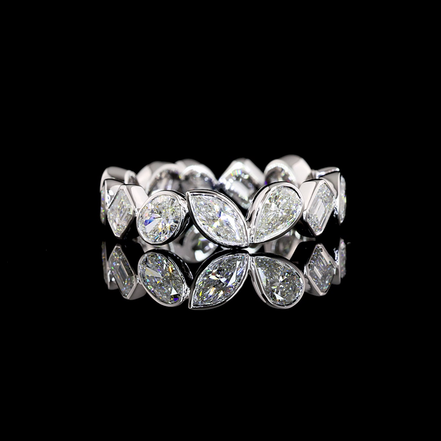 14K WHITE GOLDEternity Band Ring
