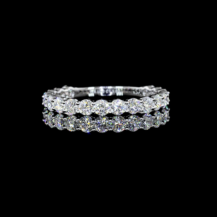 14K WHITE GOLDEternity Band Ring