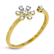 Right Hand Ring in 14k Gold with Diamonds