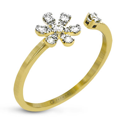 Right Hand Ring in 14k Gold with Diamonds