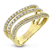 Right Hand Ring in 14k Gold with Diamonds