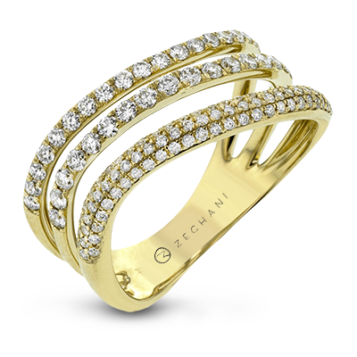 Right Hand Ring in 14k Gold with Diamonds