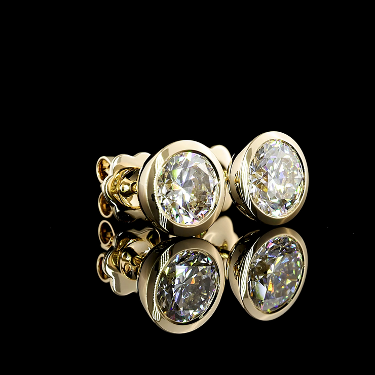 14K YELLOW GOLDStuds Earrings