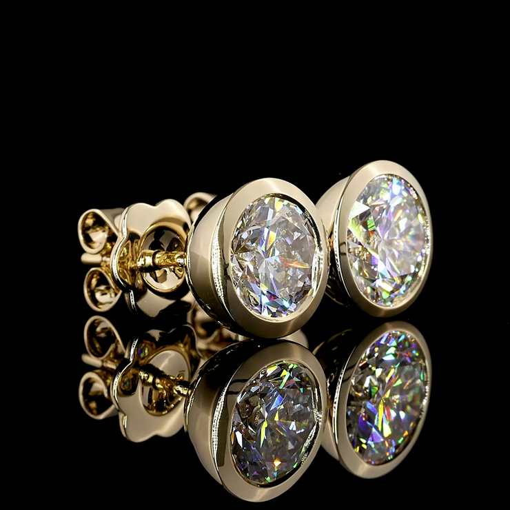 14K YELLOW GOLDStuds Earrings