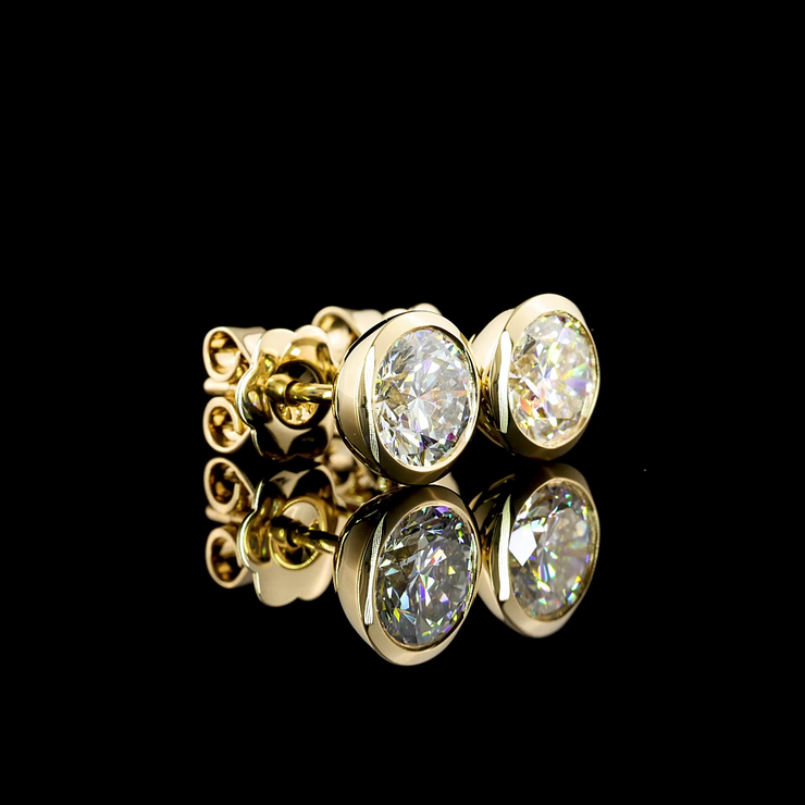 14K YELLOW GOLDStuds Earrings