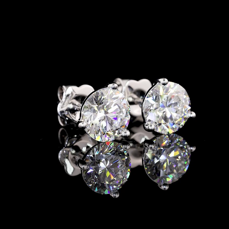 14K WHITE GOLDMartini Earrings