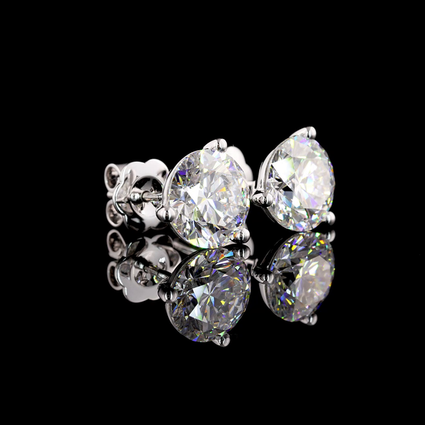 14K WHITE GOLDMartini Earrings