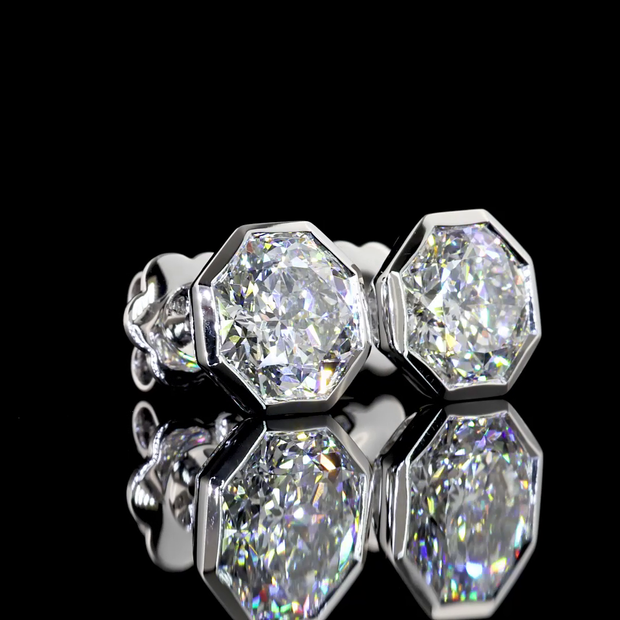 14K WHITE GOLDMartini Earrings