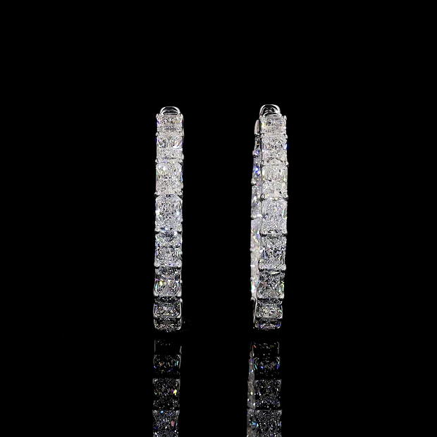 14K WHITE GOLDHoops Earrings