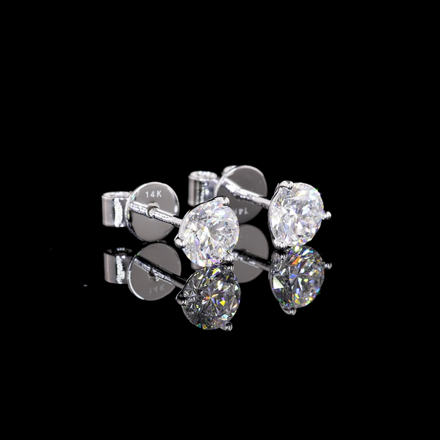 14K WHITE GOLDMartini Earrings