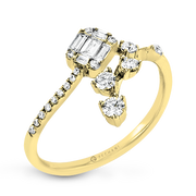 ZR2014 Right Hand Ring in 14k Gold with Diamonds