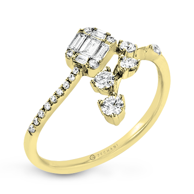 ZR2014 Right Hand Ring in 14k Gold with Diamonds